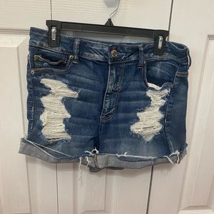 AE next level stretch jean shorts